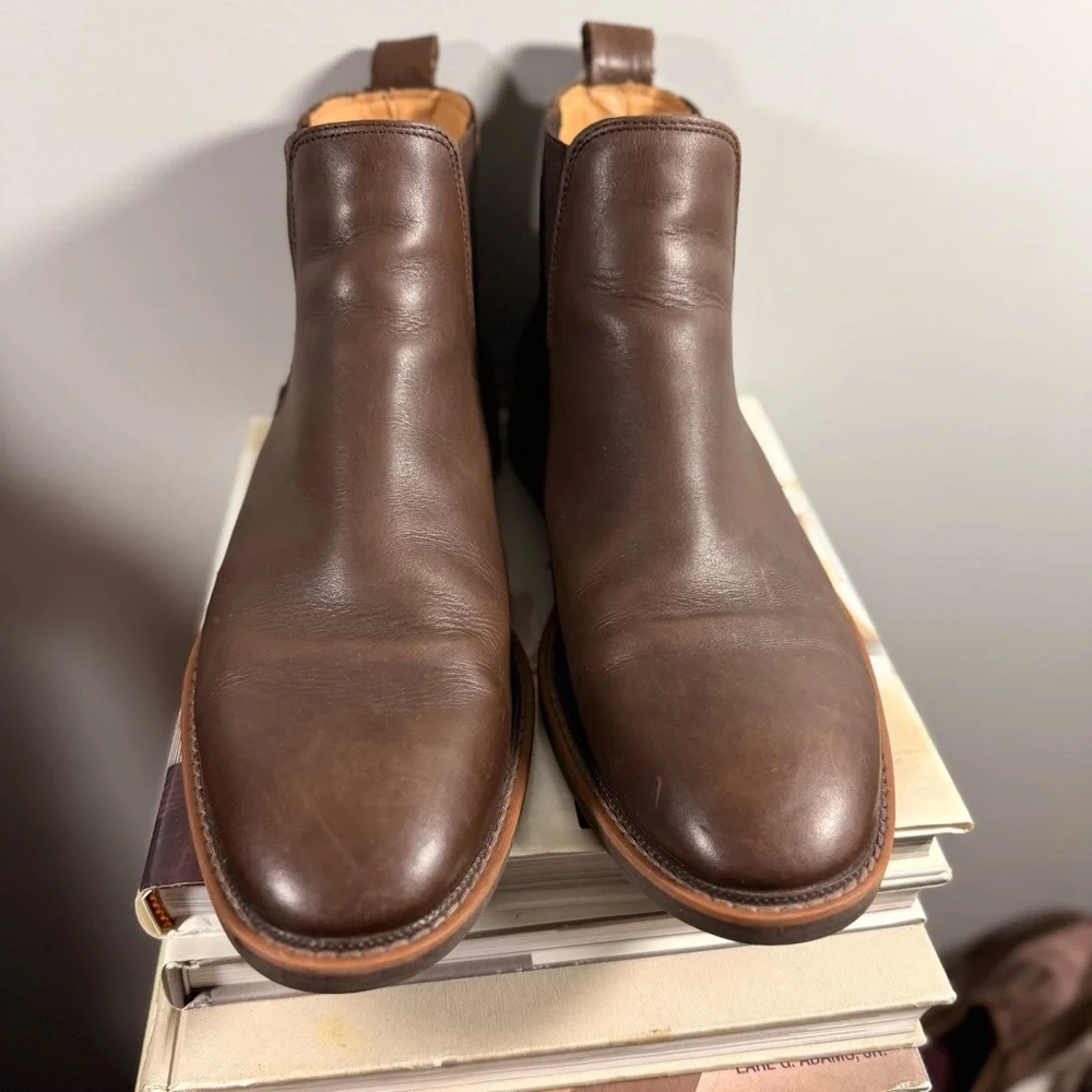 Black Brown Black Crown 1826 Dark Brown Leather Men’s Ankle Boots